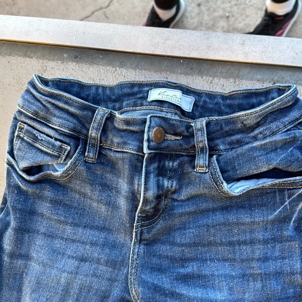 KanCan low rise ankle skinny distressed jeans style VBK1666XT size 24